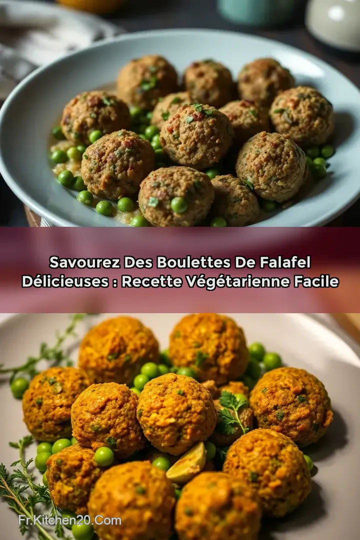 Savourez des Boulettes de Falafel D&eacute;licieuses : Recette V&eacute;g&eacute;tarienne Facile