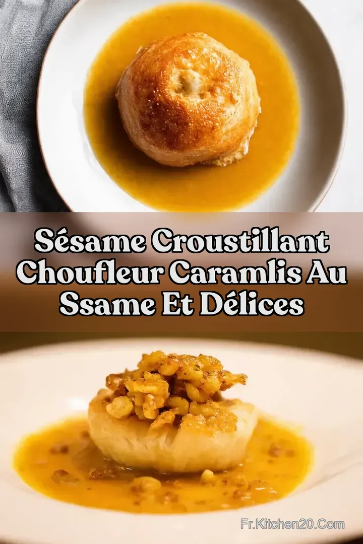 S&eacute;same Croustillant Choufleur caramlis au ssame et D&eacute;lices