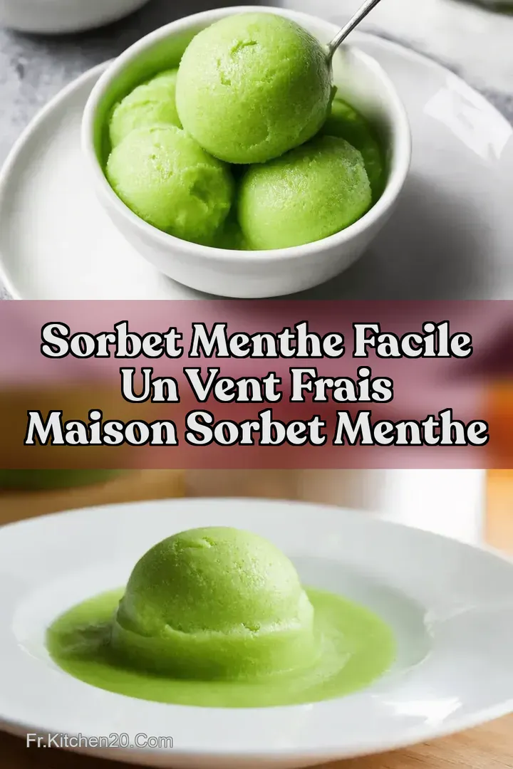 Sorbet Menthe Facile Un Vent Frais Maison sorbet menthe