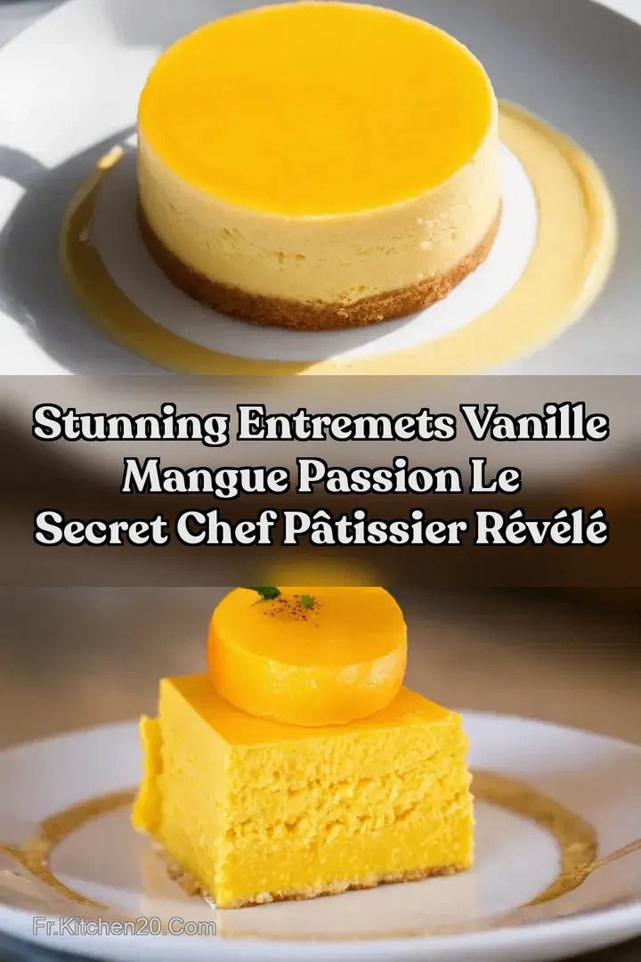 Stunning Entremets Vanille Mangue Passion Le Secret Chef P&acirc;tissier R&eacute;v&eacute;l&eacute;