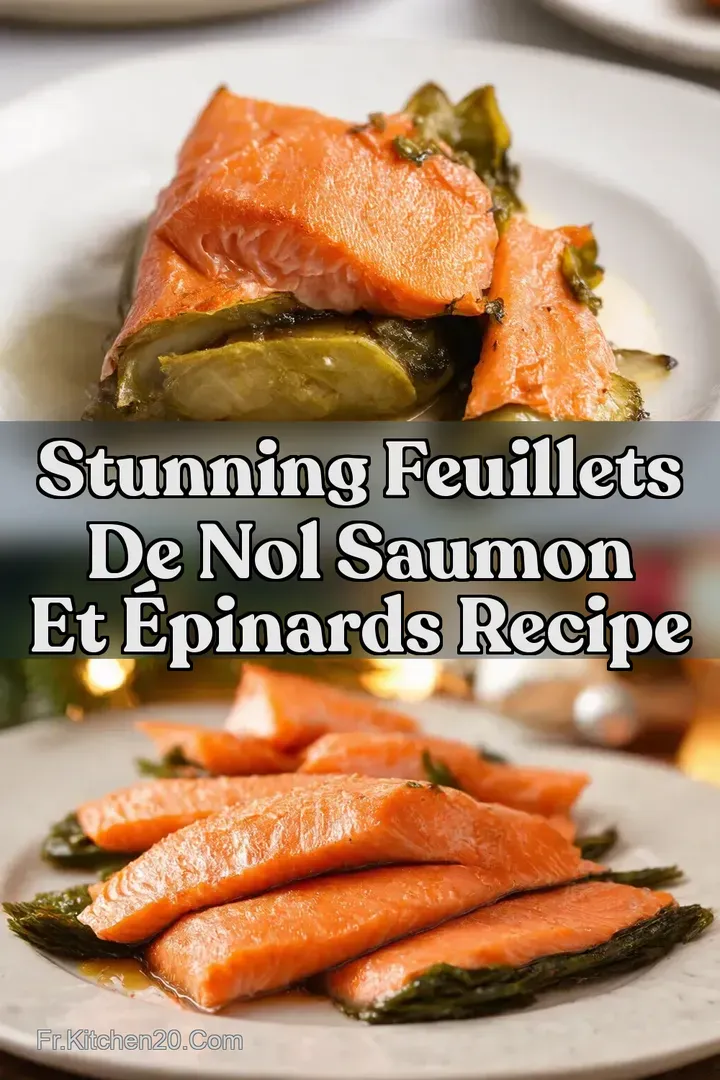 Stunning Feuillets de Nol Saumon et &Eacute;pinards Recipe