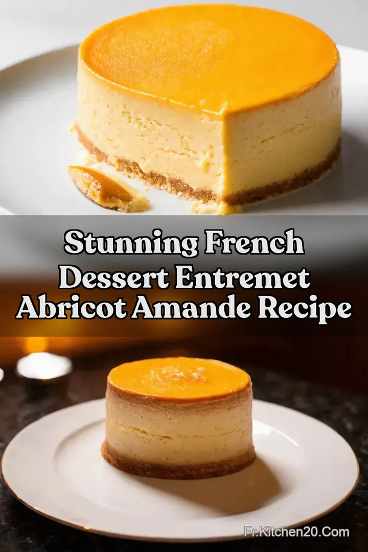 Stunning French Dessert Entremet Abricot Amande Recipe