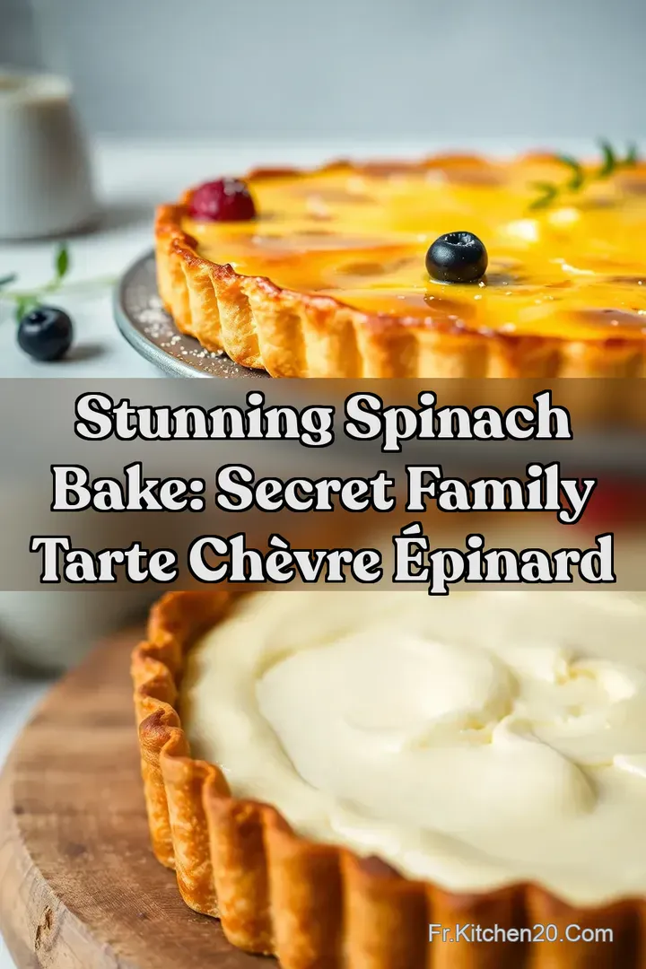 Stunning Spinach Bake: Secret Family Tarte Ch&egrave;vre &Eacute;pinard