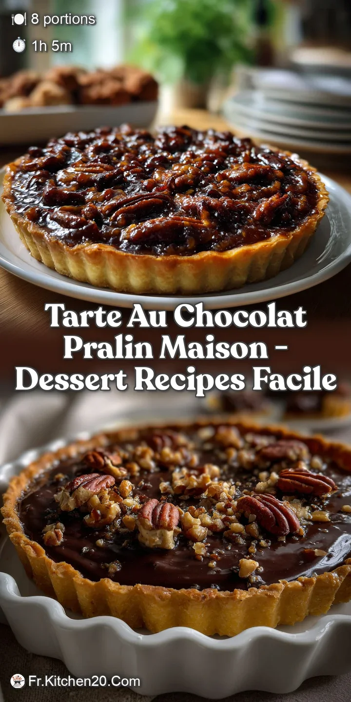 Tarte au Chocolat Pralin Maison - Dessert Recipes Facile