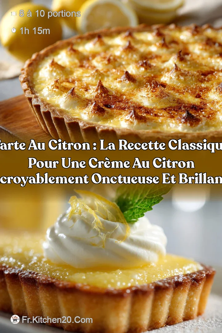 Tarte au citron : La recette classique pour une cr&egrave;me au citron incroyablement onctueuse et brillante