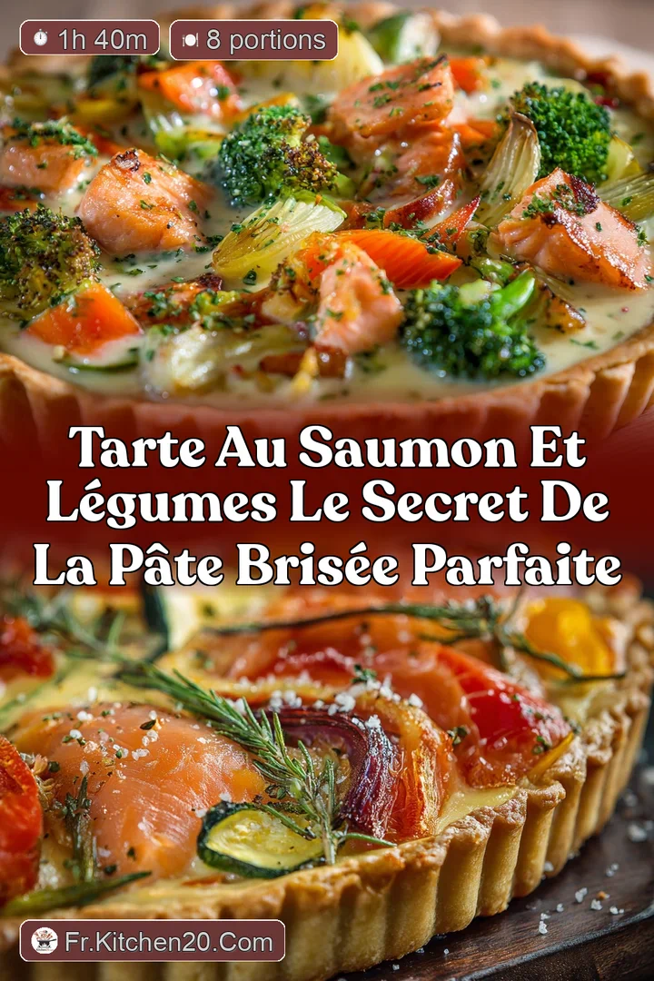 Tarte au Saumon et L&eacute;gumes Le secret de la p&acirc;te bris&eacute;e parfaite