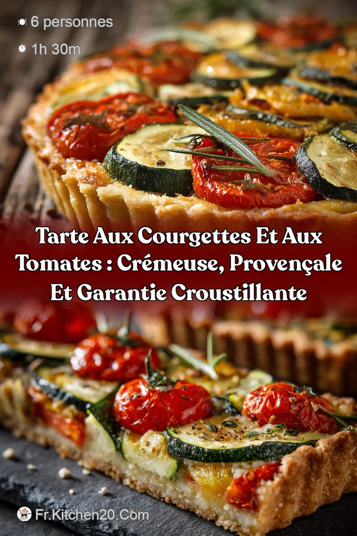 Tarte aux Courgettes et aux Tomates : Cr&eacute;meuse Proven&ccedil;ale et garantie croustillante