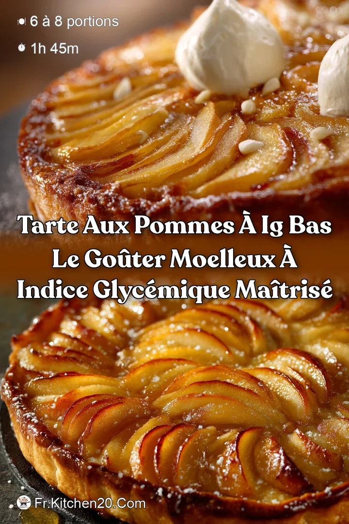 Tarte aux Pommes &agrave; IG Bas Le Go&ucirc;ter Moelleux &agrave; Indice Glyc&eacute;mique Ma&icirc;tris&eacute;