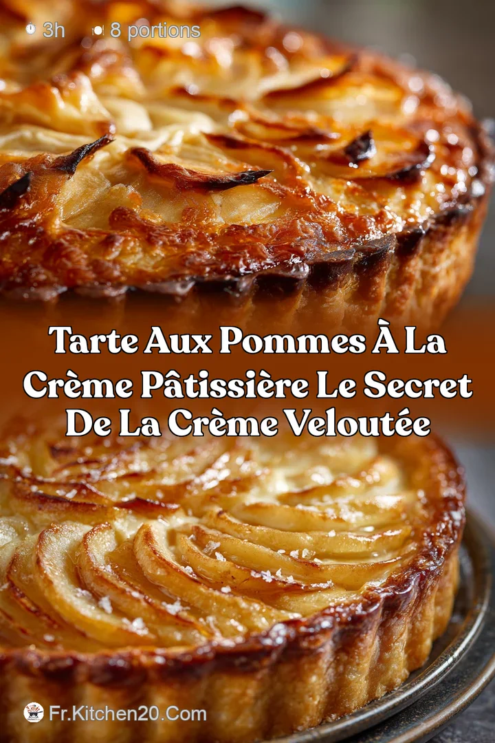 Tarte aux Pommes &agrave; la Cr&egrave;me P&acirc;tissi&egrave;re Le secret de la Cr&egrave;me Velout&eacute;e