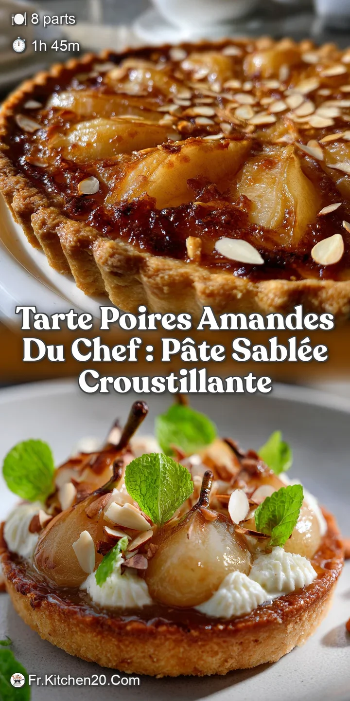 Tarte Poires Amandes du Chef : P&acirc;te Sabl&eacute;e Croustillante