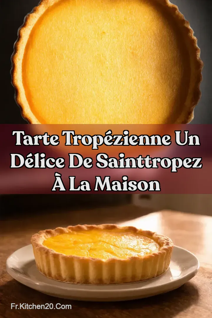 Tarte Trop&eacute;zienne Un D&eacute;lice de SaintTropez &agrave; la Maison