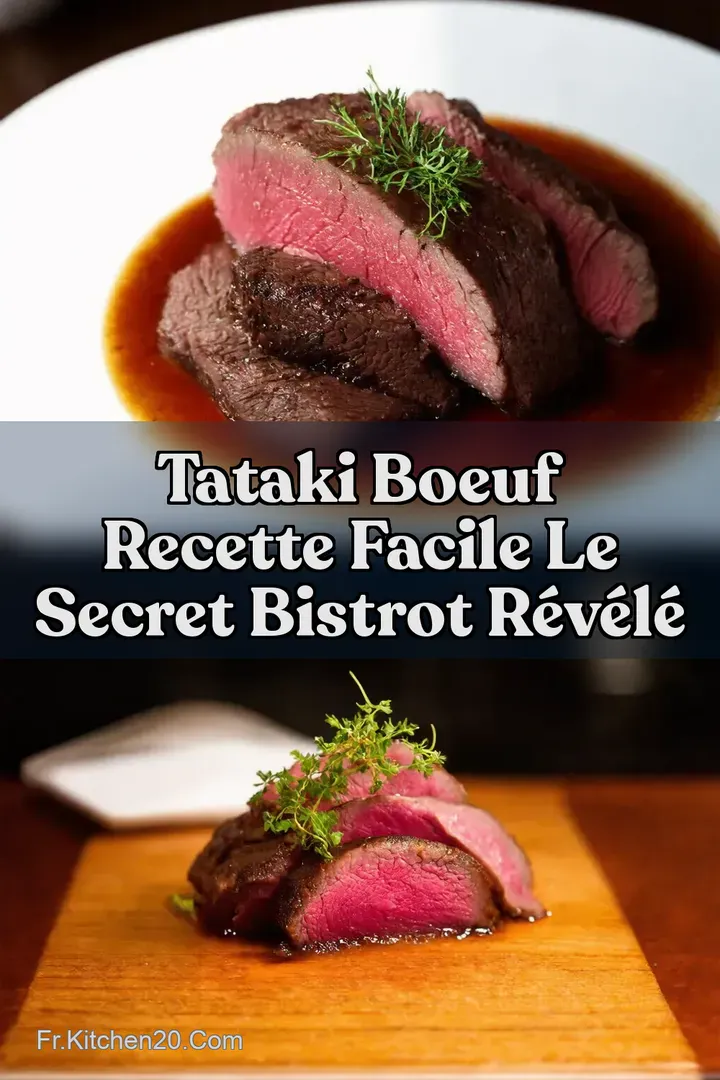 Tataki Boeuf Recette Facile Le Secret Bistrot R&eacute;v&eacute;l&eacute;