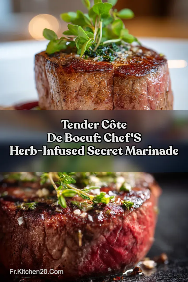 Tender C&ocirc;te de Boeuf: Chef s Herb-Infused Secret Marinade