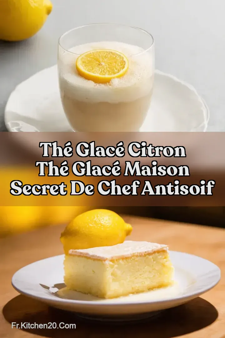Th&eacute; Glac&eacute; Citron Th&eacute; glac&eacute; maison Secret de Chef AntiSoif