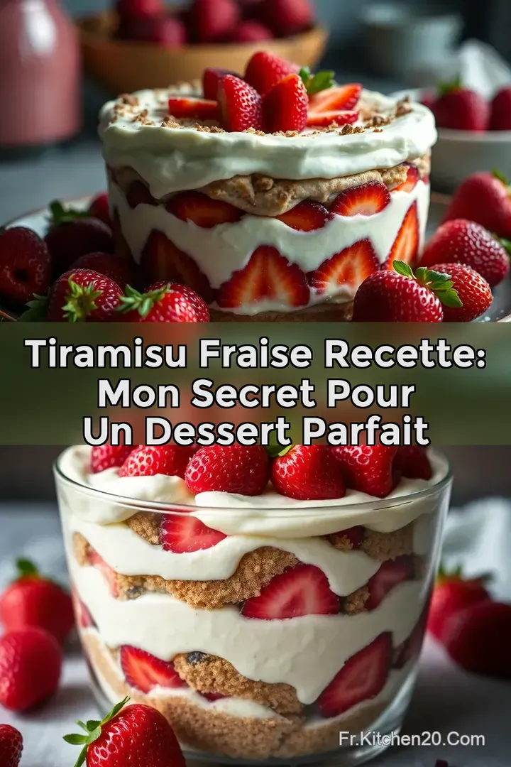 Tiramisu Fraise Recette: Mon Secret pour un Dessert Parfait