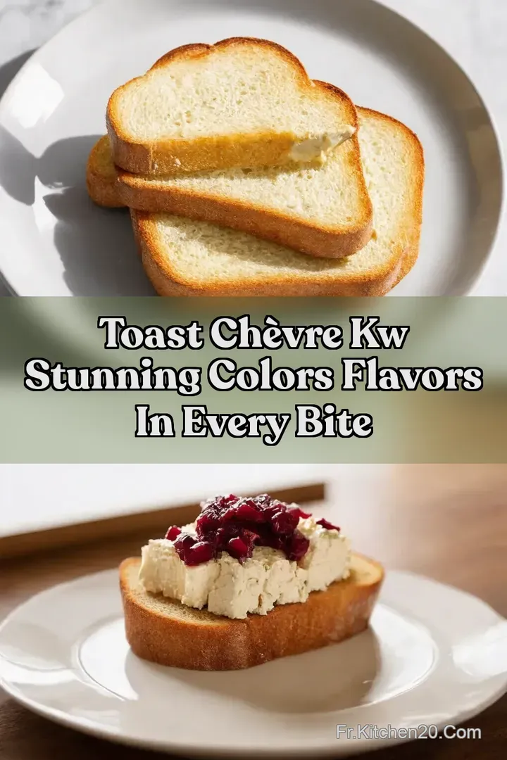 Toast Ch&egrave;vre kw Stunning Colors Flavors in Every Bite