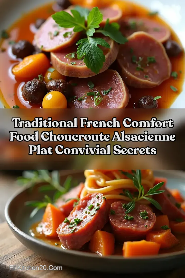 Traditional French Comfort Food Choucroute Alsacienne Plat Convivial Secrets