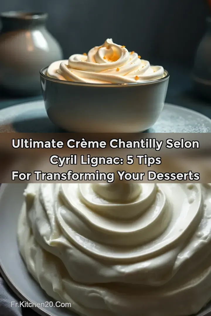 Ultimate Cr&egrave;me Chantilly selon Cyril Lignac: 5 Tips for Transforming Your Desserts