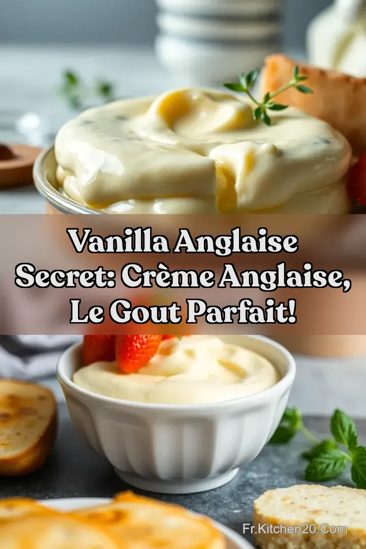 Vanilla Anglaise Secret: Cr&egrave;me Anglaise Le Gout Parfait!