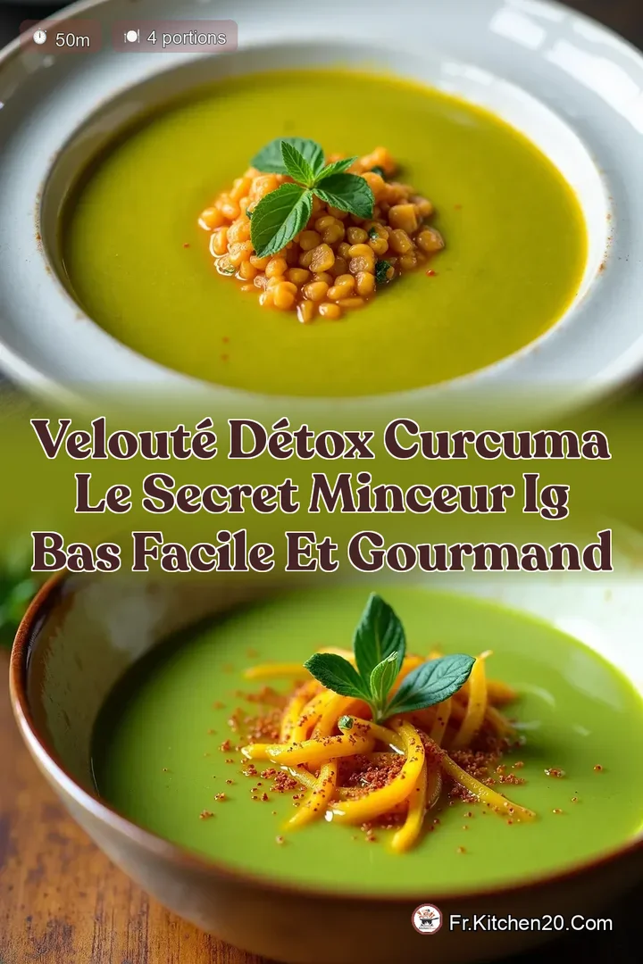 Velout&eacute; D&eacute;tox Curcuma Le Secret Minceur IG Bas Facile et Gourmand