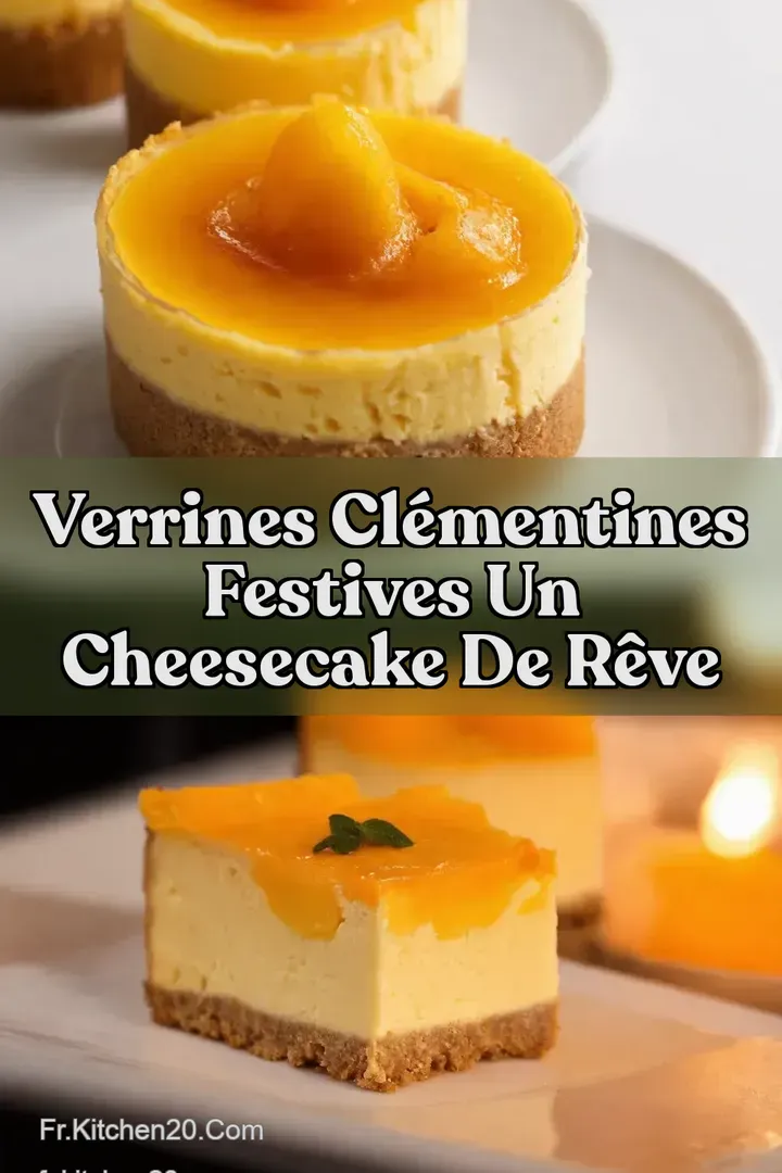 Verrines Cl&eacute;mentines Festives Un Cheesecake de R&ecirc;ve