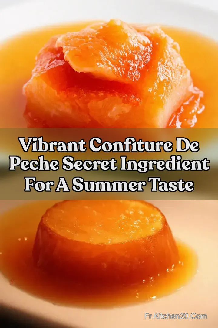 Vibrant confiture de peche Secret Ingredient for a Summer Taste
