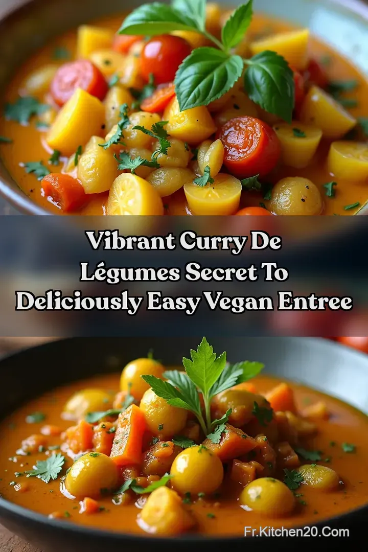 Vibrant Curry de L&eacute;gumes Secret to Deliciously Easy Vegan Entree