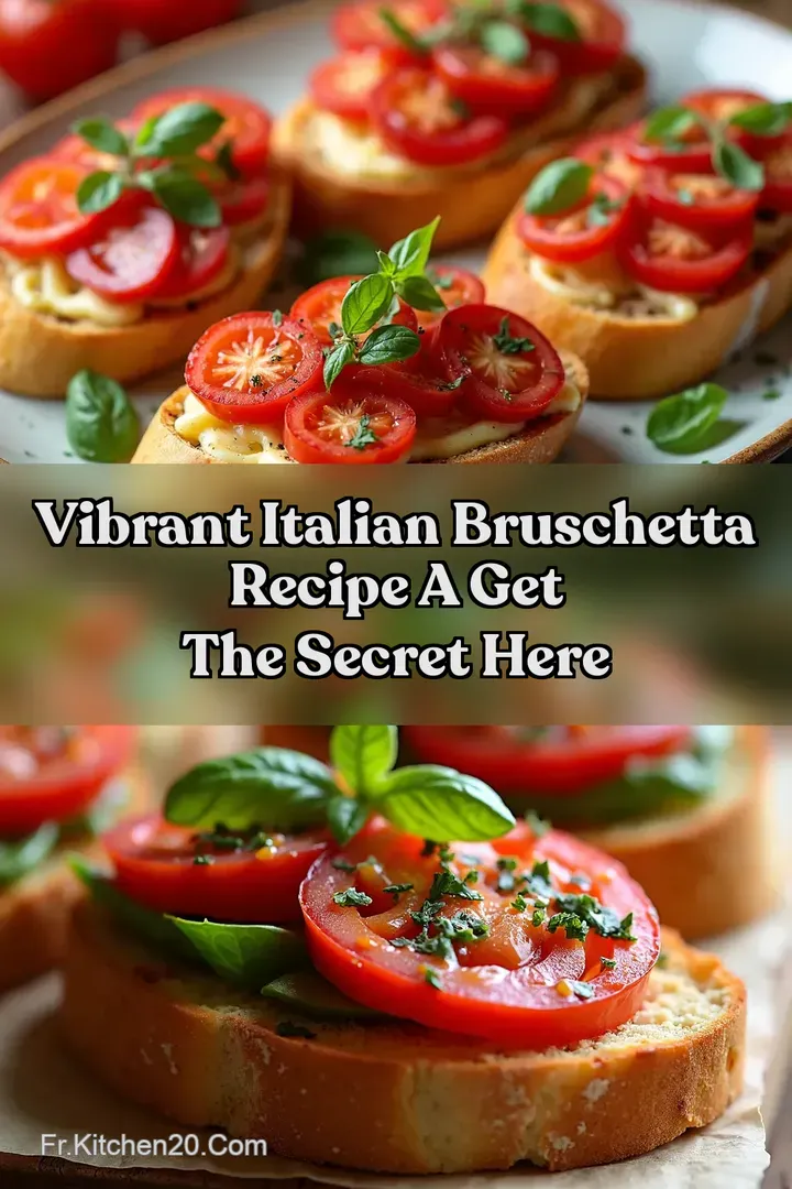 Vibrant Italian Bruschetta Recipe A Get the Secret Here