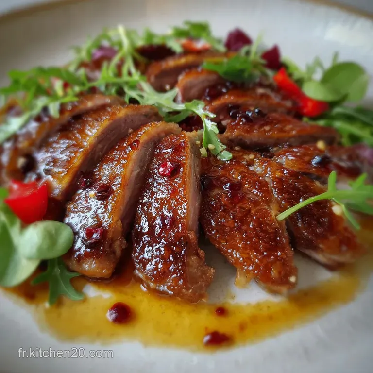 Aiguillettes Canard Chinoise Croustillantes &Agrave; La Sauce Laqu&eacute;e presentation