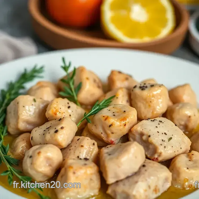 Aiguillettes de Poulet &agrave; la Proven&ccedil;ale avec Sauce au Citron et Herbes