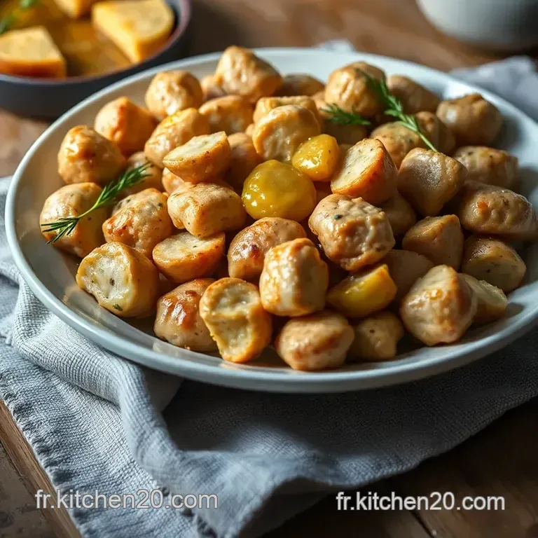 Aiguillettes De Poulet &Agrave; La Sauce Moutarde Et Miel presentation