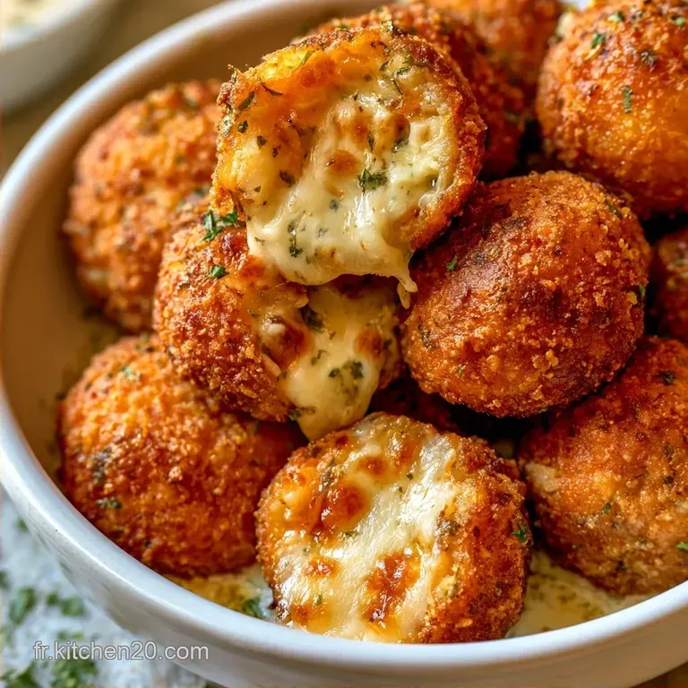 Arancini Au Air Fryer: C&oelig;ur Fondant