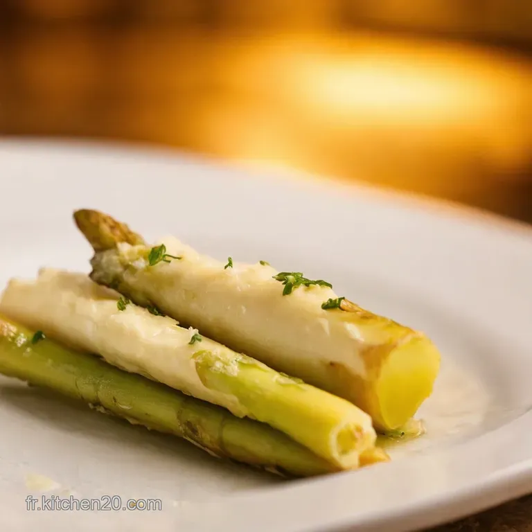 Asperges Blanches &Agrave; La Flamande Revisit&eacute;es presentation