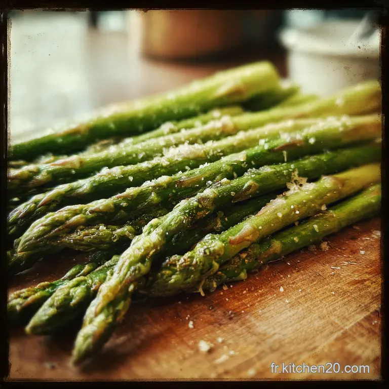 Asperges R&ocirc;ties &agrave; lAil et au Citron L&Eacute;l&eacute;gance Printani&egrave;re