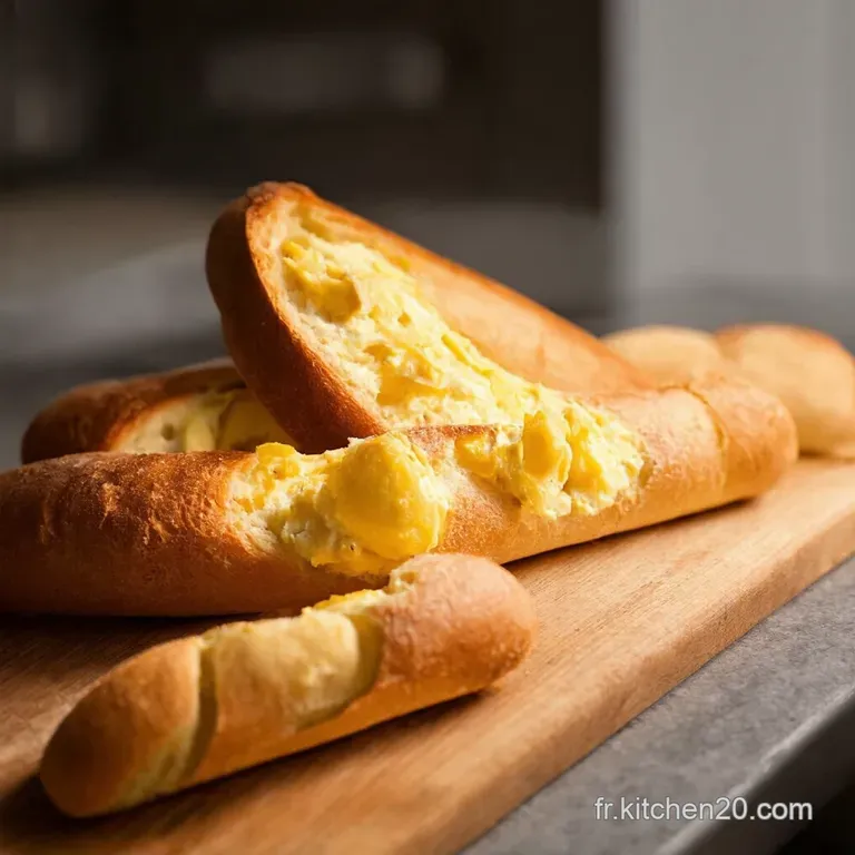 Baguettes Gratin&eacute;es Au Fromage Et &Agrave; Lail Lap&eacute;ro Croustifondant presentation