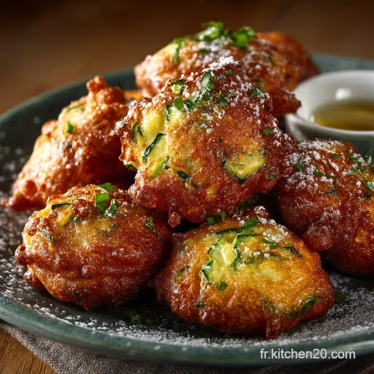 Beignets de Courgettes Croustillants Sans Gluten Ap&eacute;ritif M&eacute;diterran&eacute;en