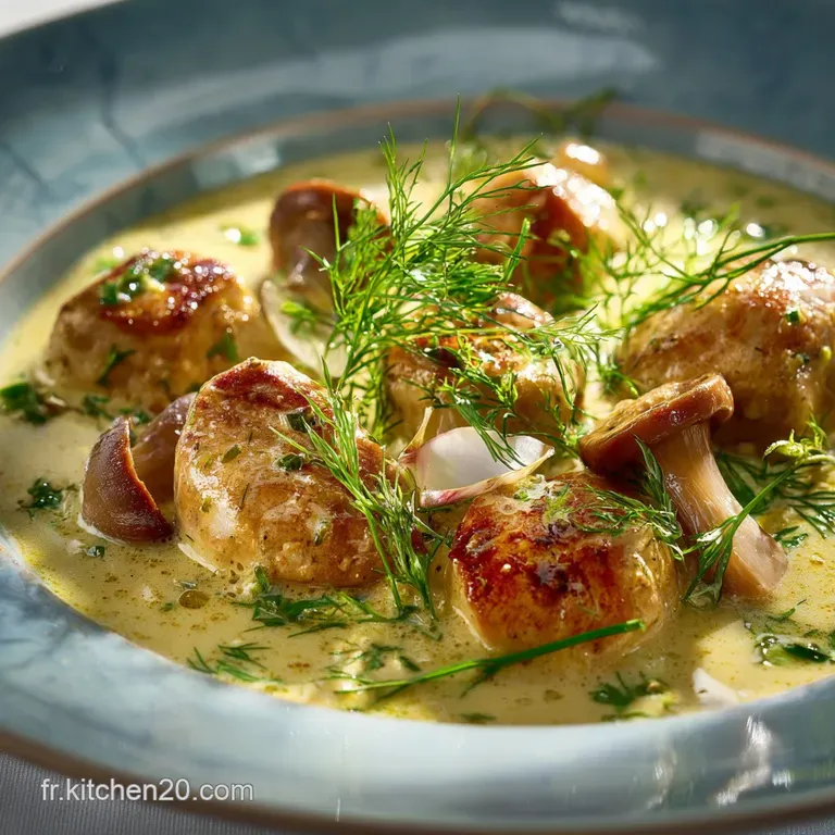 Blanquette de Lotte Festive &agrave; lEstragon Frais