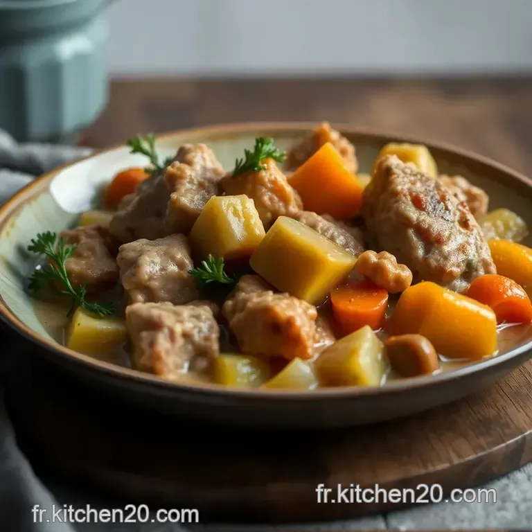 Blanquette De Veau &Agrave; L ancienne presentation