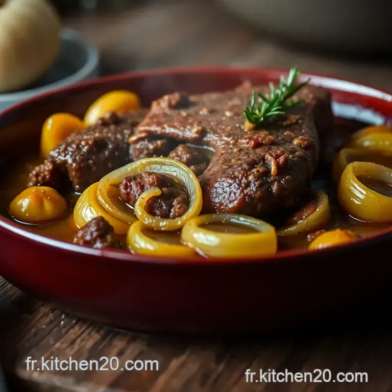 Boeuf Aux Oignons Classique : Le Rago&ucirc;t R&eacute;confortant &Agrave; La Fran&ccedil;aise presentation