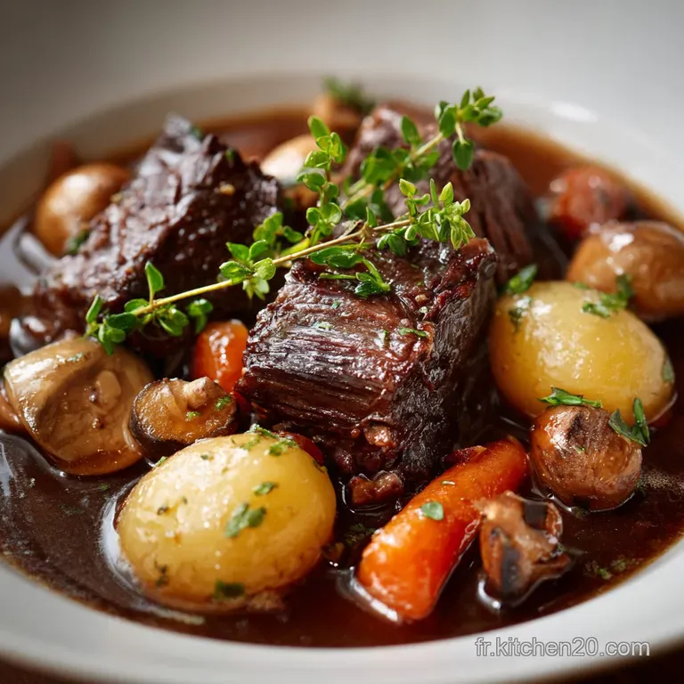 Boeuf Bourguignon Sans Vin Le Secret De Grandm&egrave;re Pour Un Plat R&eacute;confortant presentation