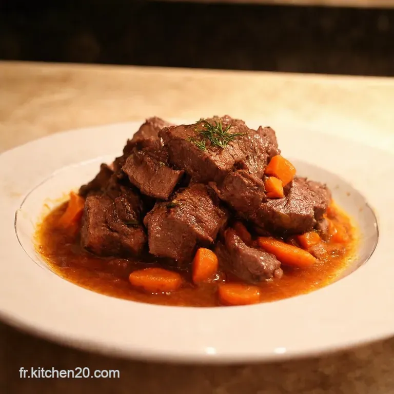 Boeuf Carottes the Ultimate French Beef Stew presentation