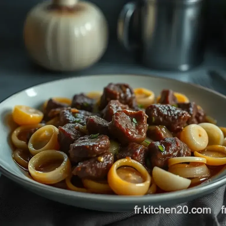 Boeuf Saut&eacute; aux Oignons : Un Classique R&eacute;confortant