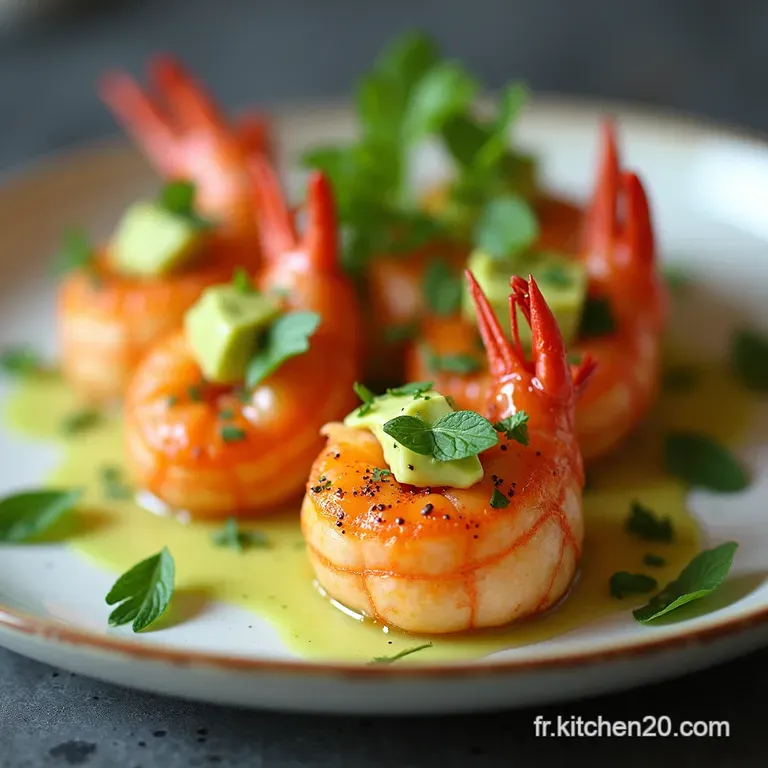 Bouch&eacute;es de Concombre Crevettes Avocat Fra&icirc;cheur et &Eacute;l&eacute;gance