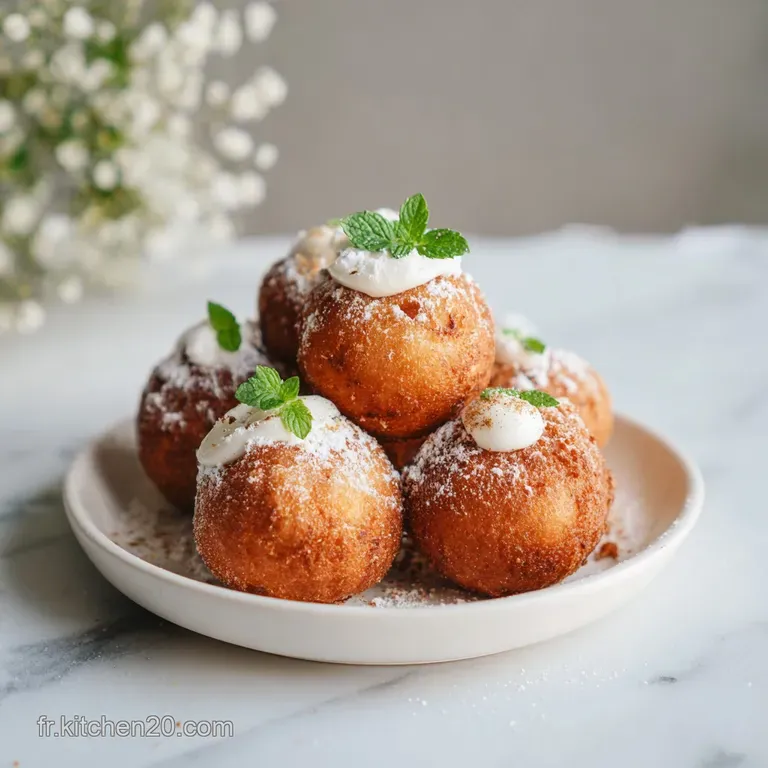 Boules de Beignets &agrave; l Air Fryer