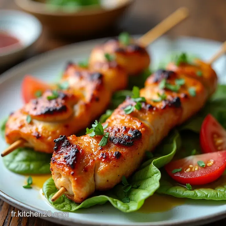 Brochettes de Poulet Involtini La Marinade Magique