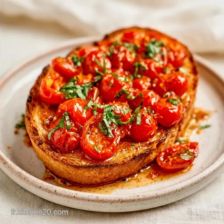 Bruschetta Croustillante Au Airfryer aux Tomates Cerises
