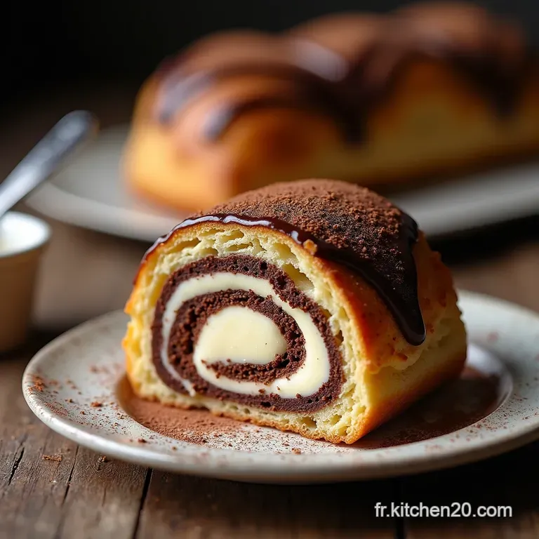 La B&ucirc;che de No&euml;l du Chef Biscuit Moelleux Cr&egrave;me au Beurre Chocolat Intense et Gla&ccedil;age Miroir Rustique