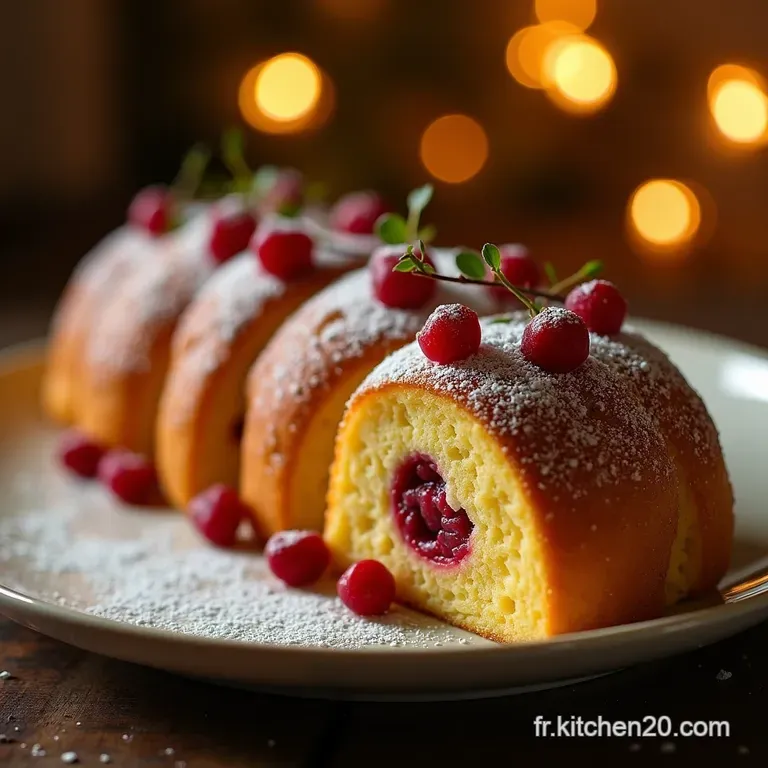 La Trilogie Enchant&eacute;e B&ucirc;che De No&euml;l Moelleuse Aux Trois Cr&egrave;mes De F&ecirc;te presentation