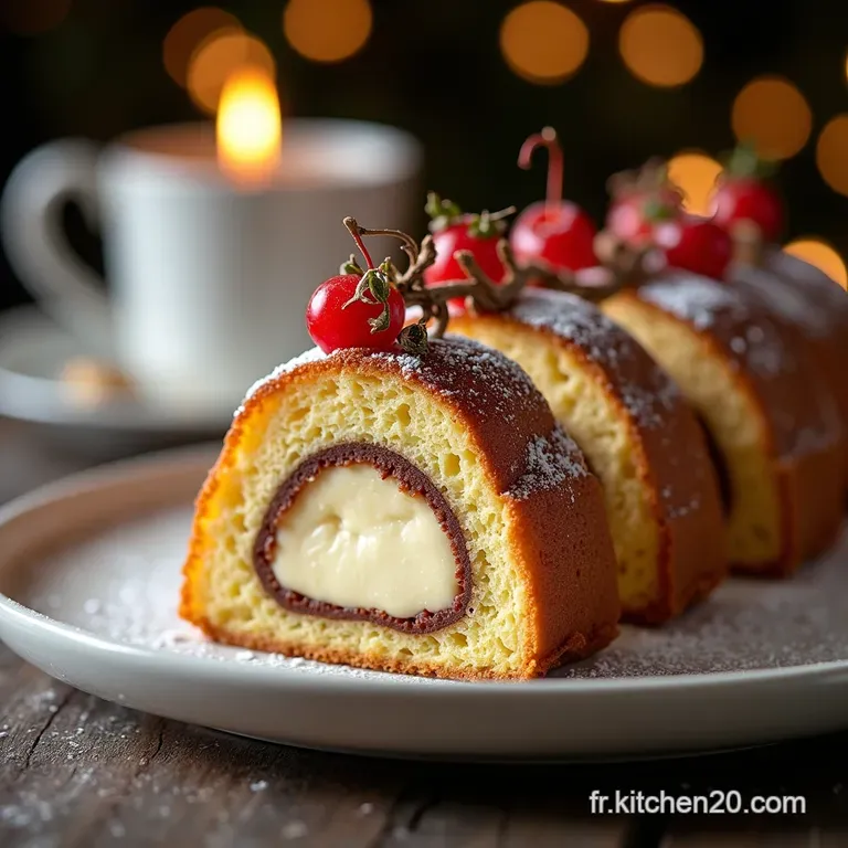 La Trilogie Enchant&eacute;e B&ucirc;che de No&euml;l Moelleuse aux Trois Cr&egrave;mes de F&ecirc;te