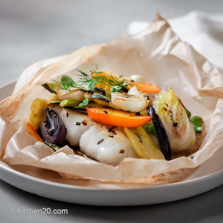 Cabillaud aux l&eacute;gumes du soleil en Papillote Proven&ccedil;ale